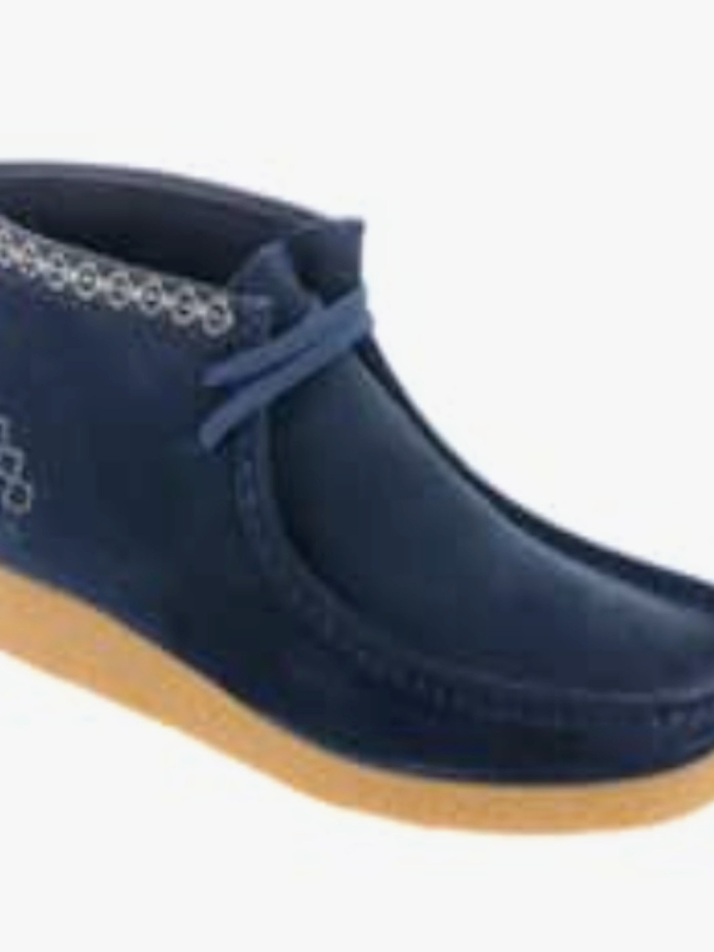 Clarks Shacre Boot Navy Blue Suede Size 11D (LIKE NEW)